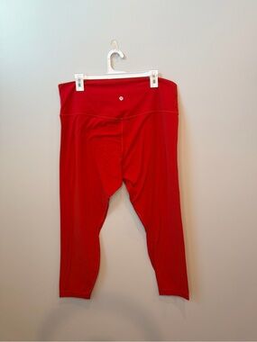 lululemon Align High Rise Lulu Red Legging Nulu Fabric Weightless Plus Size 18